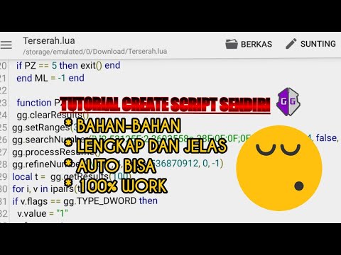 ||TUTORIAL|| CARA CREATE SCRIPT GAMEGUARDIAN!! DIJAMIN WORK