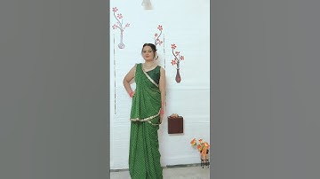 Gujrati saree drape #saree#style #fashion #drape #youtubeshorts #shortvideo #ytshorts #yt