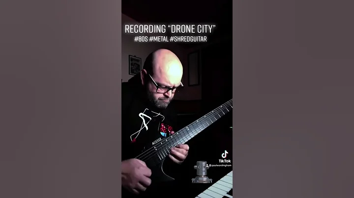 Recording a solo for my forthcoming Electromancer ...