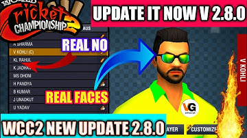 Wcc2 New Update V 2.8.0 Finally Launched 👌  Real faces and Real name 👈Custom update🔥Full review💖