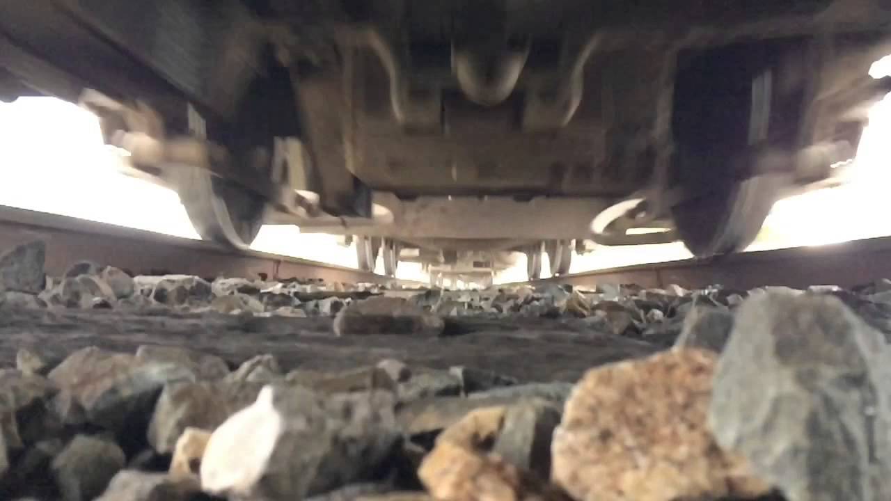 Undercarriage V/line N-Class Train - Train running over camera. - YouTube