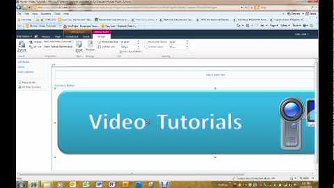 Adding a Content Editor Web Part with a Graphic