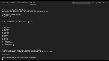 FreshAstrologer Ruby Gem CLI Walkthrough