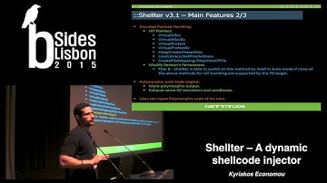 BSidesLisbon2015   Shellter   A dynamic shellcode injector   Kyriakos Economou