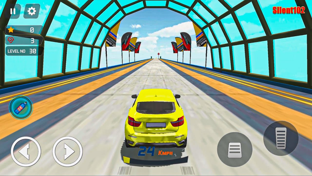 Ambulance Car Stunts: Mega Ramp Stunt Car Games  - Impossible Car Tracks 3d #5 - Android Gameplay