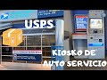 Como utilizar el Kiosko de auto servicio de USPS para escanear paquetes con etiqueta pre-pagada.