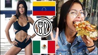 Modelo De Venezuela Probando Comida Mexicana Ari Dugarte