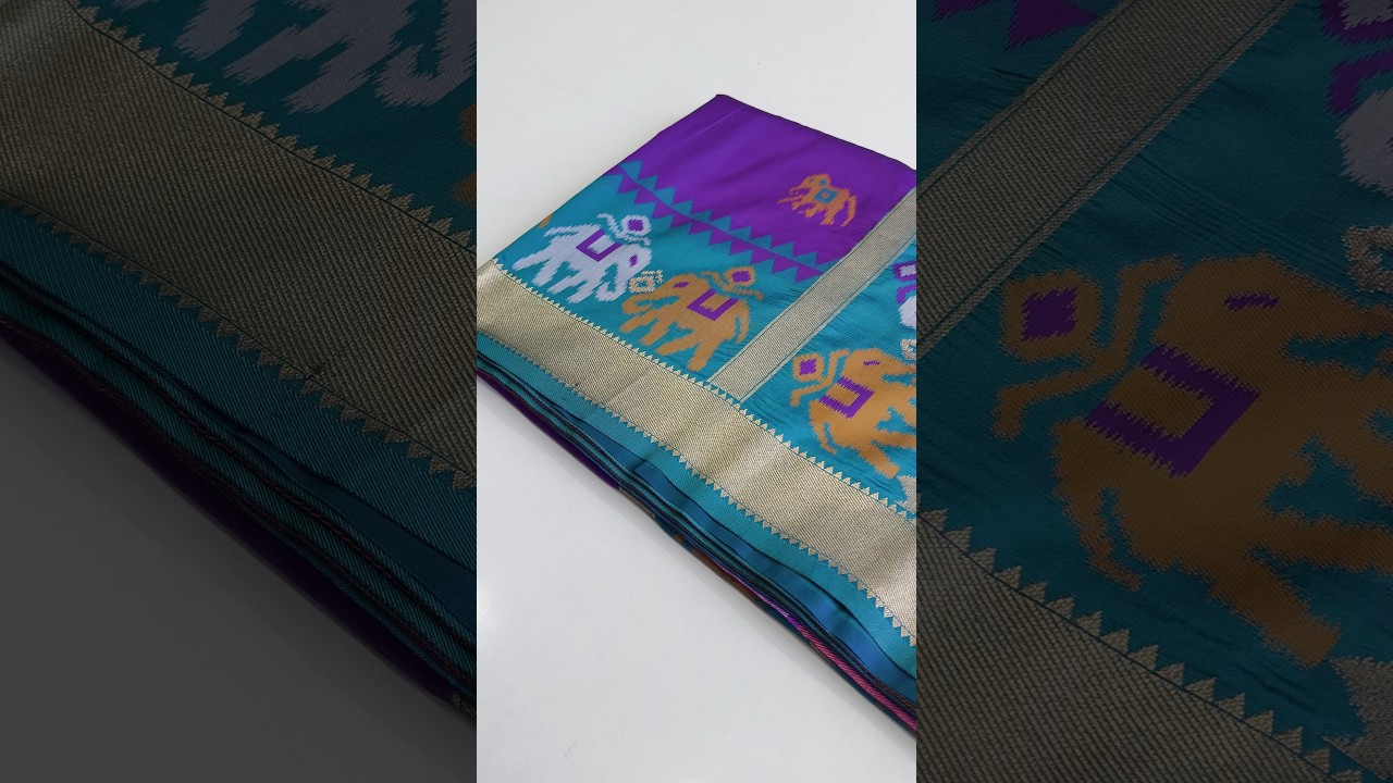Traditional Purple Soft Silk Woven Patola Saree