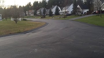 Traxxas rustler VXL on road driving, 3s (23/76 gearing)