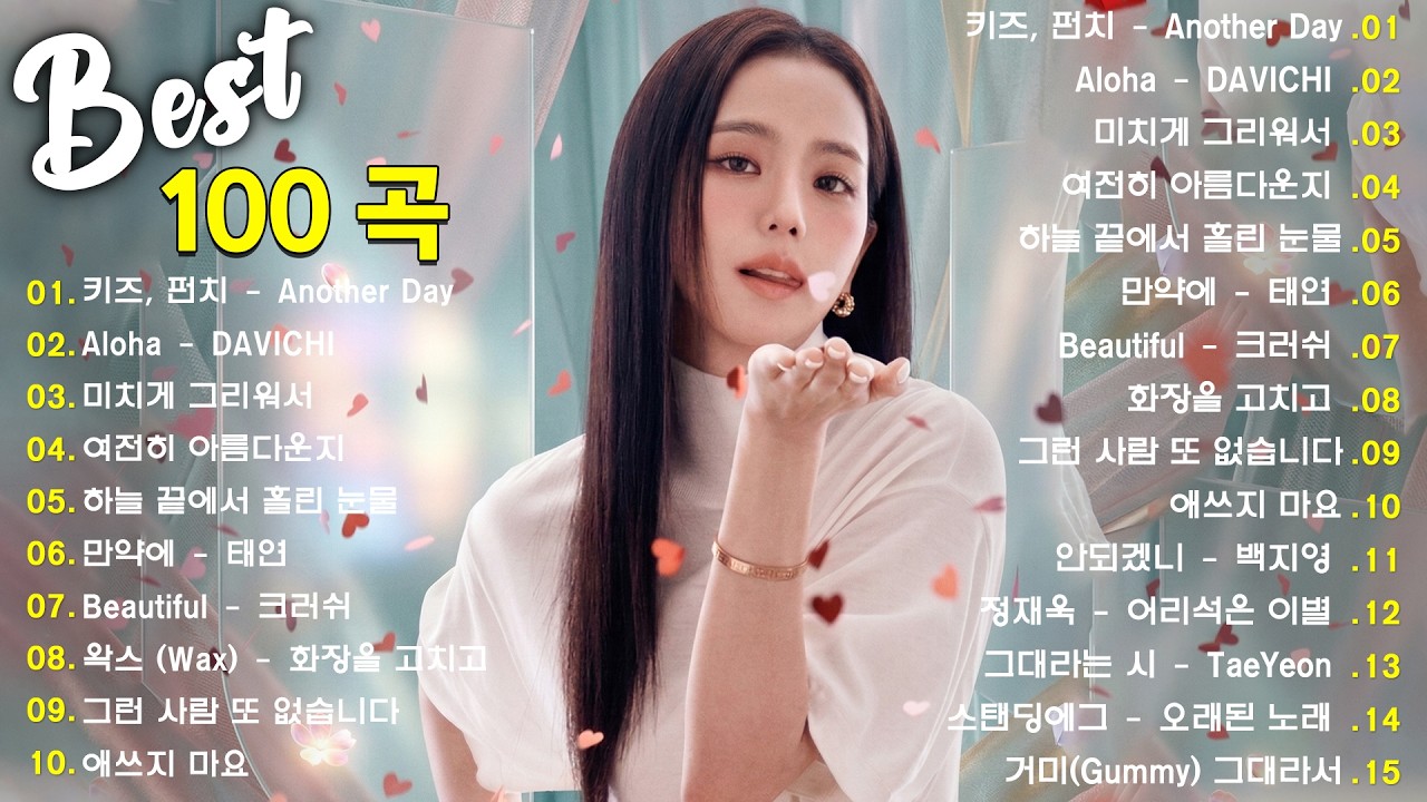 1990~2026 한국 감성 발라드 명곡 100 🎵 마음을 울리는 인기 노래 모음 하루 종일 들어도 좋은 발라드