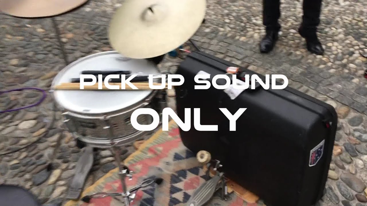 Zombie Suitcase drum pickup by Wazinator - Italy Tour