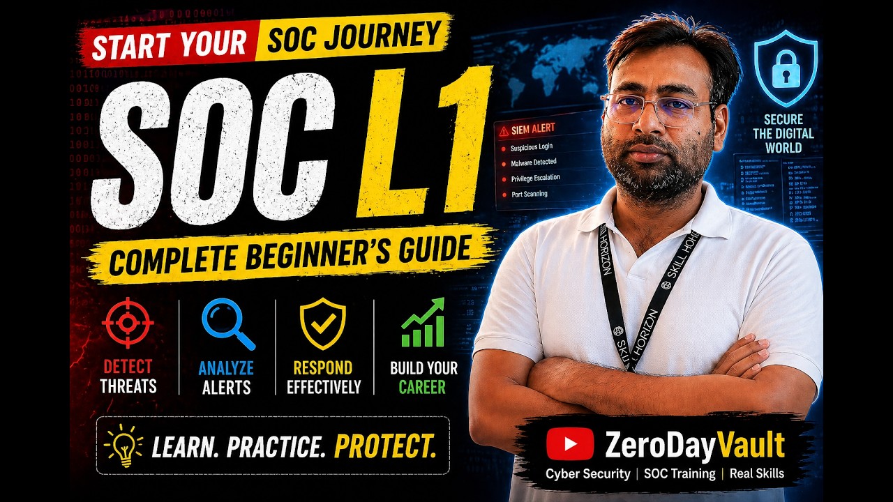 SOC Analyst L1 Full Course (Day 6) | Complete Beginner Guide to Cyber ...