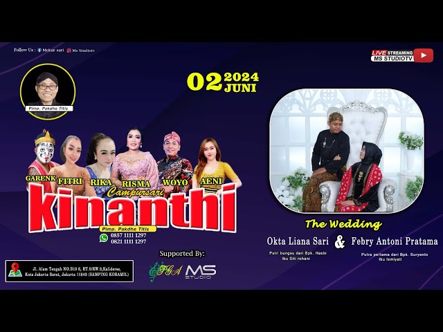 🔴LIVE CAMPURSARI KINANTHI || WEDDING  OKTA LIANA SARI u0026 FEBRY ANTONI PRATAMA   ||  02.06.2024 class=