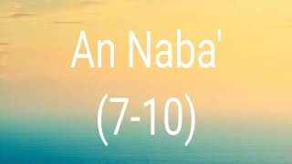 Juz 30 ( hafalan an naba' ayat 7-10)