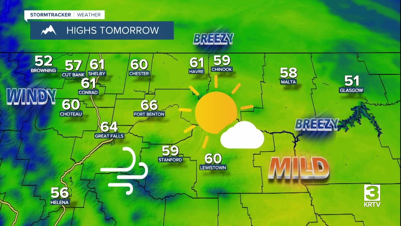 Mild temperatures and gusty winds this weekend - YouTube