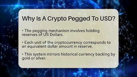 Why Is A Crypto Pegged To USD? - CryptoBasics360.com