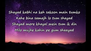 Shayad lyrics