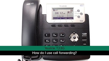 Yealink T23G: How do I use call forwarding?