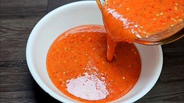 cách làm MUỐI ỚT ĐỎ sánh dẻo đa năng không bị tách nước muối ớt thần thánh chấm gà ốc