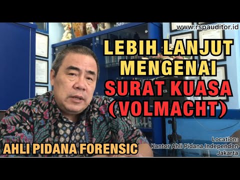 Video: Bagaimana Surat Kuasa Dibuat Atas Nama Badan Hukum