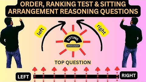 Sitting arrangement ranking order reasoning #sscje2025 #Rrbje #Sscgd #Ssccgl2025#sscchsl  #Reasoning