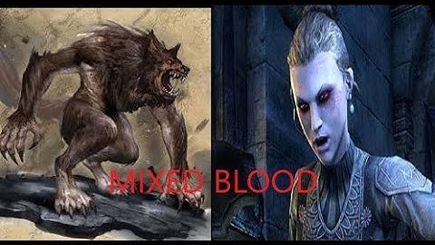 Elder Scroll Online.  Duel Vampire and werewolf, become both on one toon with new armory station
