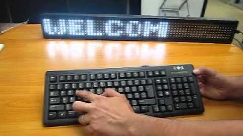 LED Programmable keyboard truck display
