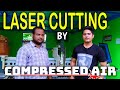 1000w laser cutting machine with screw compressor setup  16 bar pressure 