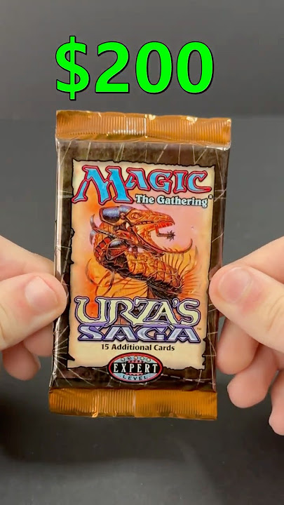 Opening an Urza's Saga Booster Pack from 1998 #mtg #magicthegathering