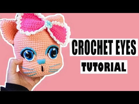 Easy Crochet For Beginner: How To Crochet Eyes for Doll - Safest Eyes for Dolls  Amigurumi Tutorial 