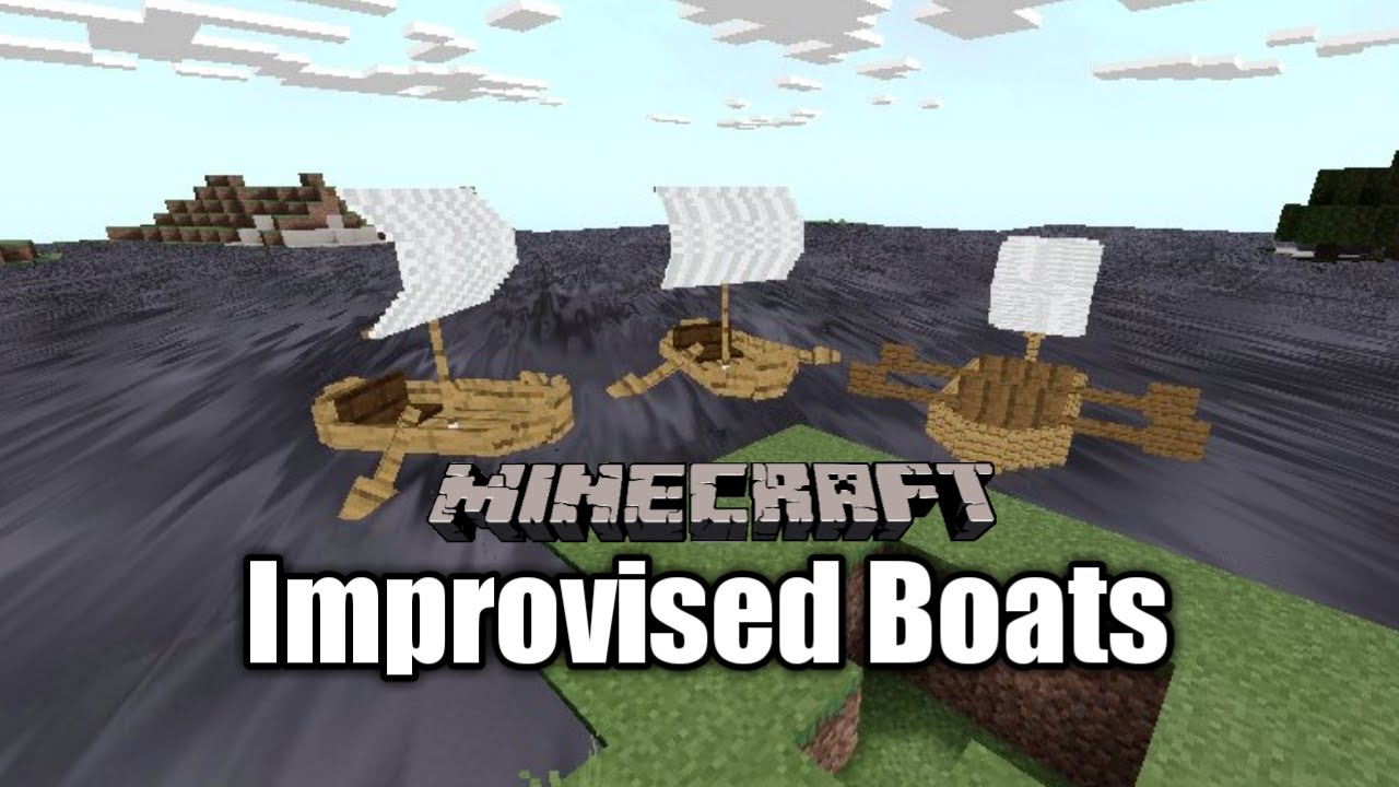 Improvised Boats Addon || Minecraft PE - YouTube