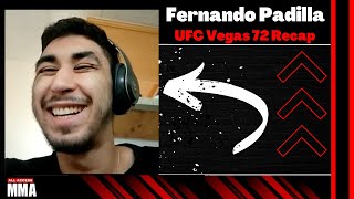 Fernando Padilla recaps Julian Erosa victory at UFC Vegas 72.