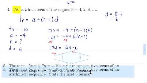 8.1 Arithmetic Sequences