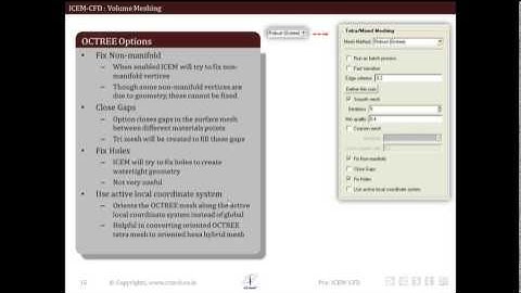 ANSYS ICEMCFD - Unstructured Tetrahedral (volume) meshing - Part III
