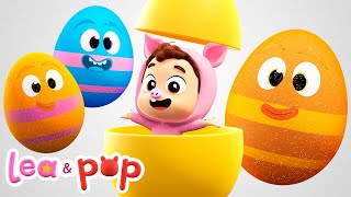 🎈 Aprende animales y colores con Pop y sus Huevos Mágicos - Vídeos educativos de Lea y Pop