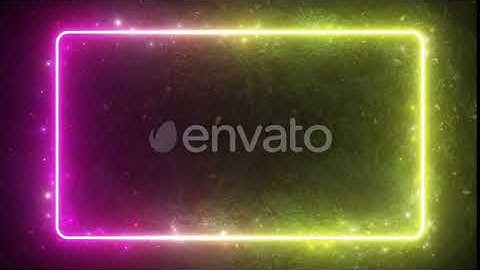 Rectangular Neon Shimmering Luminous Form | Motion Graphics - Envato elements
