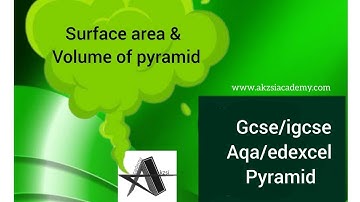 Surface Area and Volume of a Pyramid | GCSE Maths Explained (Edexcel, AQA, IGCSE)