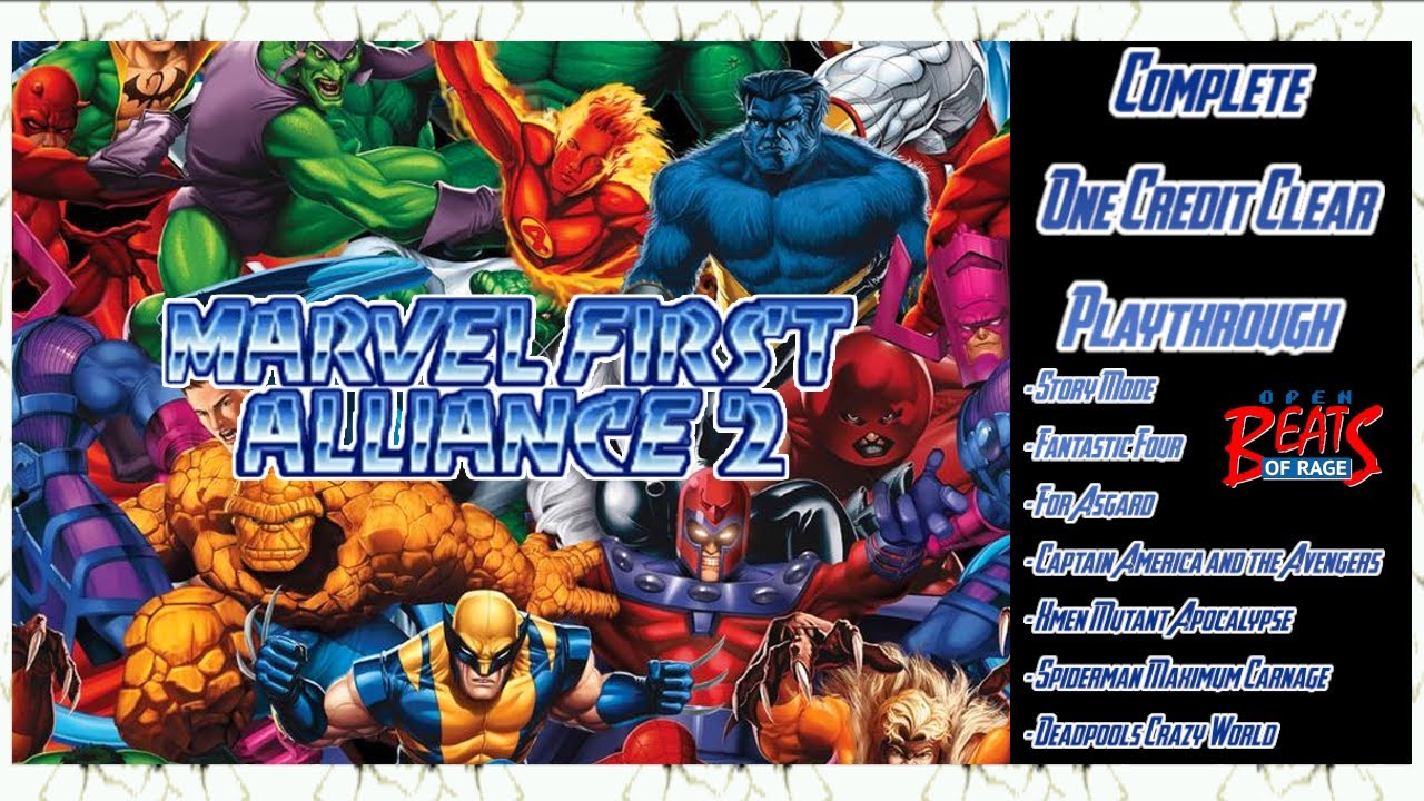 Marvel First Alliance 2 (OpenBOR) | Complete 1CC Playthrough