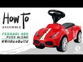 Ferrari 488 Push Along Licensed Push Along Kids Ride On Car Assembly Instructions