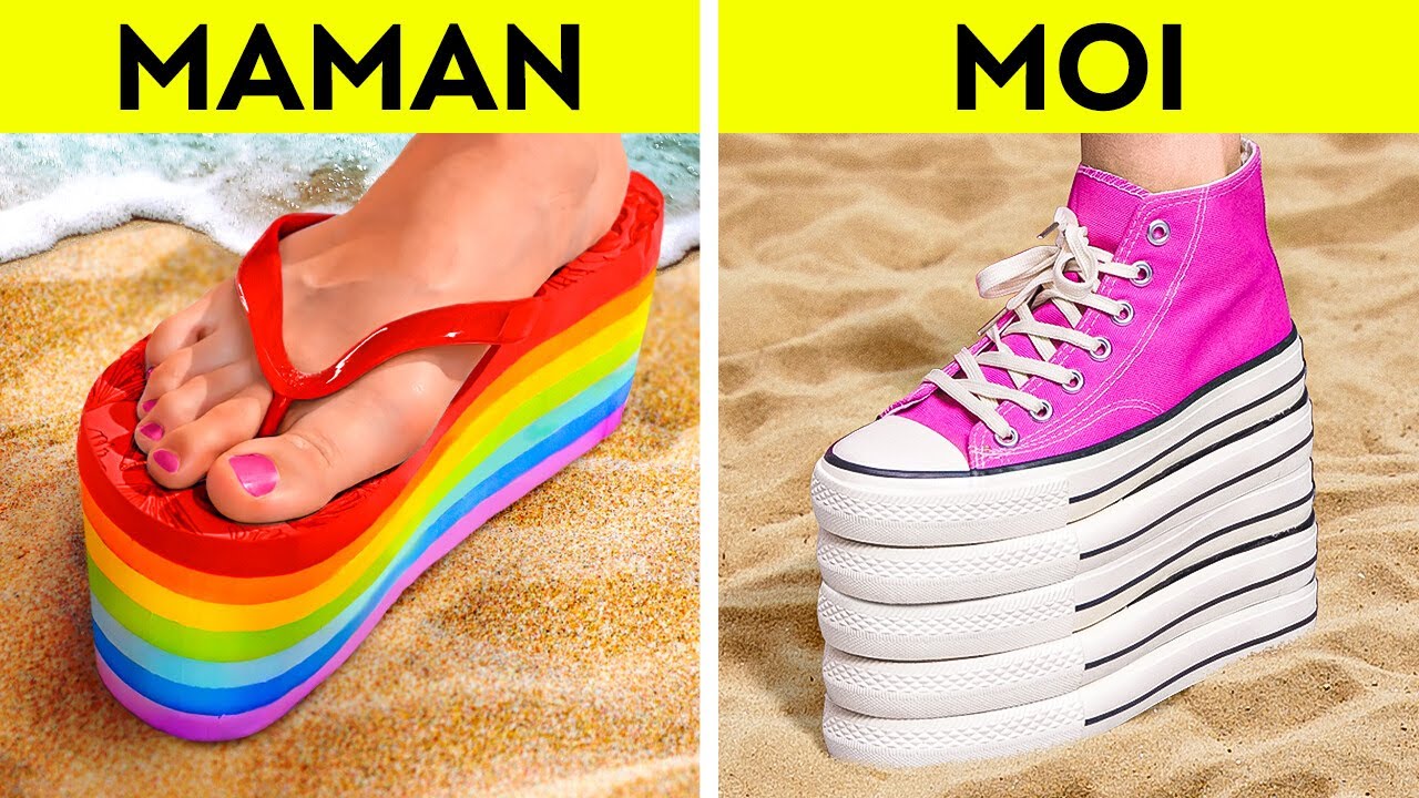 ASTUCES COOL POUR LES PIEDS ET INCROYABLES CRÉATIONS DIY POUR LES CHAUSSURES YouTube