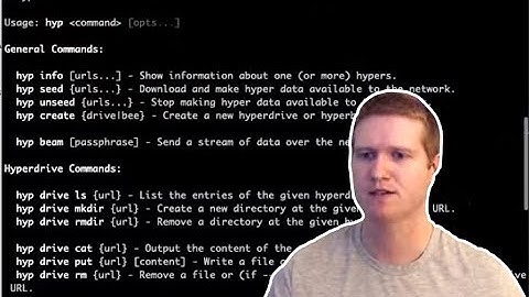 Paul gives an overview of using the Hyp CLI