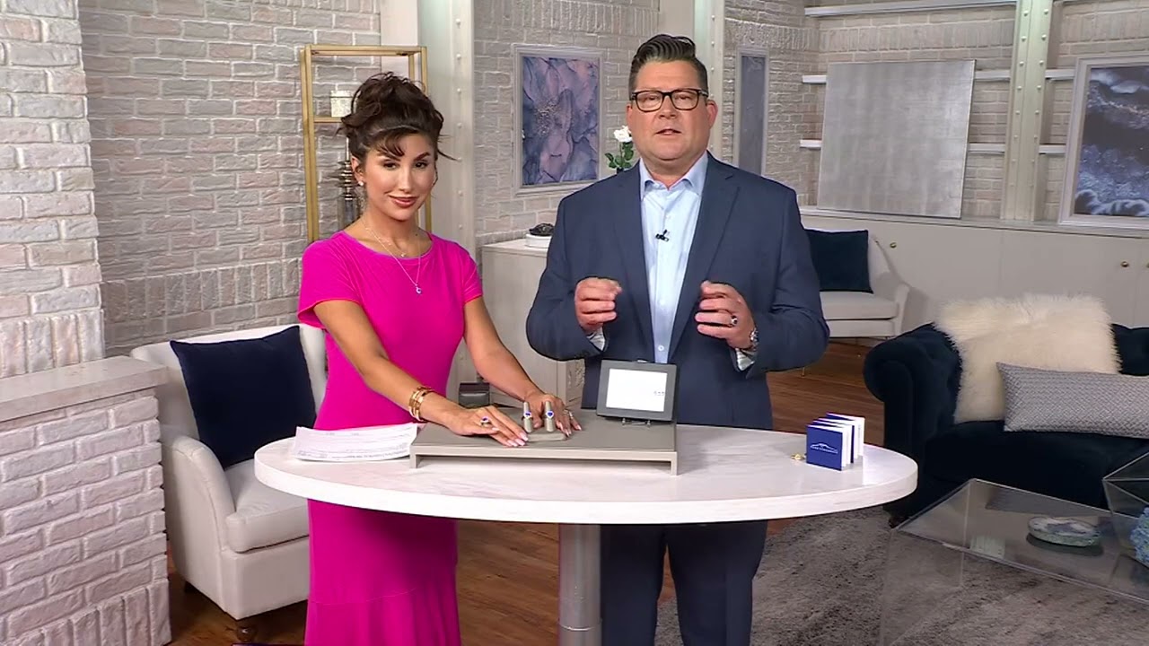 Pure Tanzanite by Jeff Moseley Heart Tanzanite &amp; Diamond Ring, 18K Gold on QVC