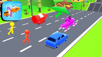 Shape-shifting Gameplay 🕺🚲🚗 All Levels 58-59