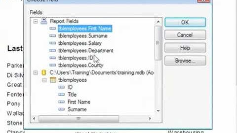 Crystal Reports Training Video - Using Wild Cards in Crystal 2008