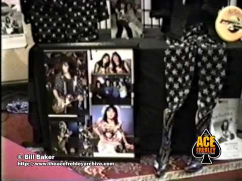 Ace Frehley memorabilia from Bill Baker Archive displays 1990's