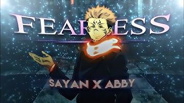 Fearless [Edit/AMV] - Sayan OC my part looped🤞! #anime #amv #jujutsukaisen