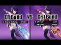 Raiden shogun er build vs crit build  genshin impact