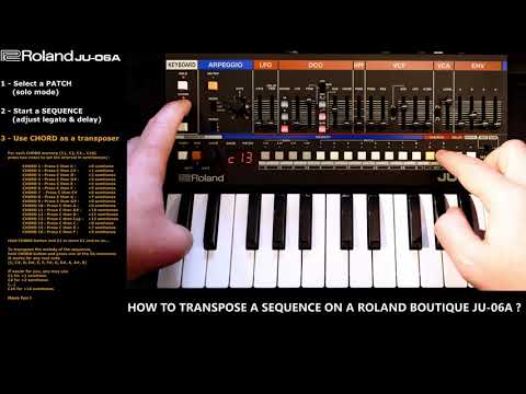 [Tuto] Roland JU-06A : How to transpose a sequence ?