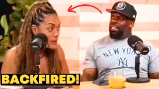 " Man Calmly CHECKS Masculine Woman During Heated Debate
