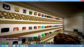 MineCraft :my head shop on minecraft multiplayer server ( cosmic craft server ) (in Creative)